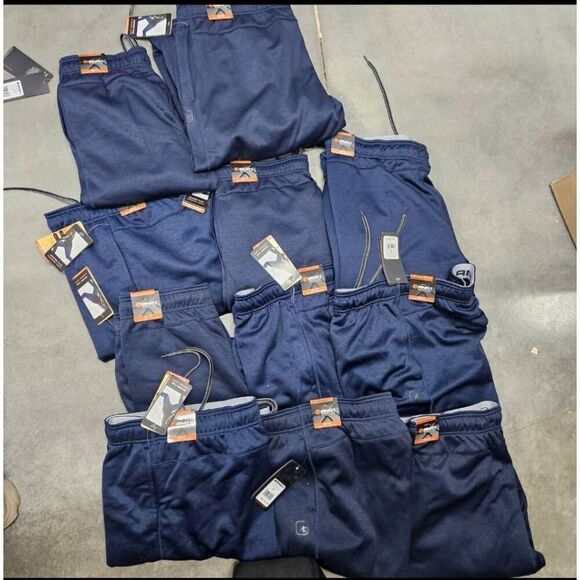 AND1 Basketball Pants Blue Pockets Media Pocket Adjustable Waist and Cuff Differ - Picture 5 of 10